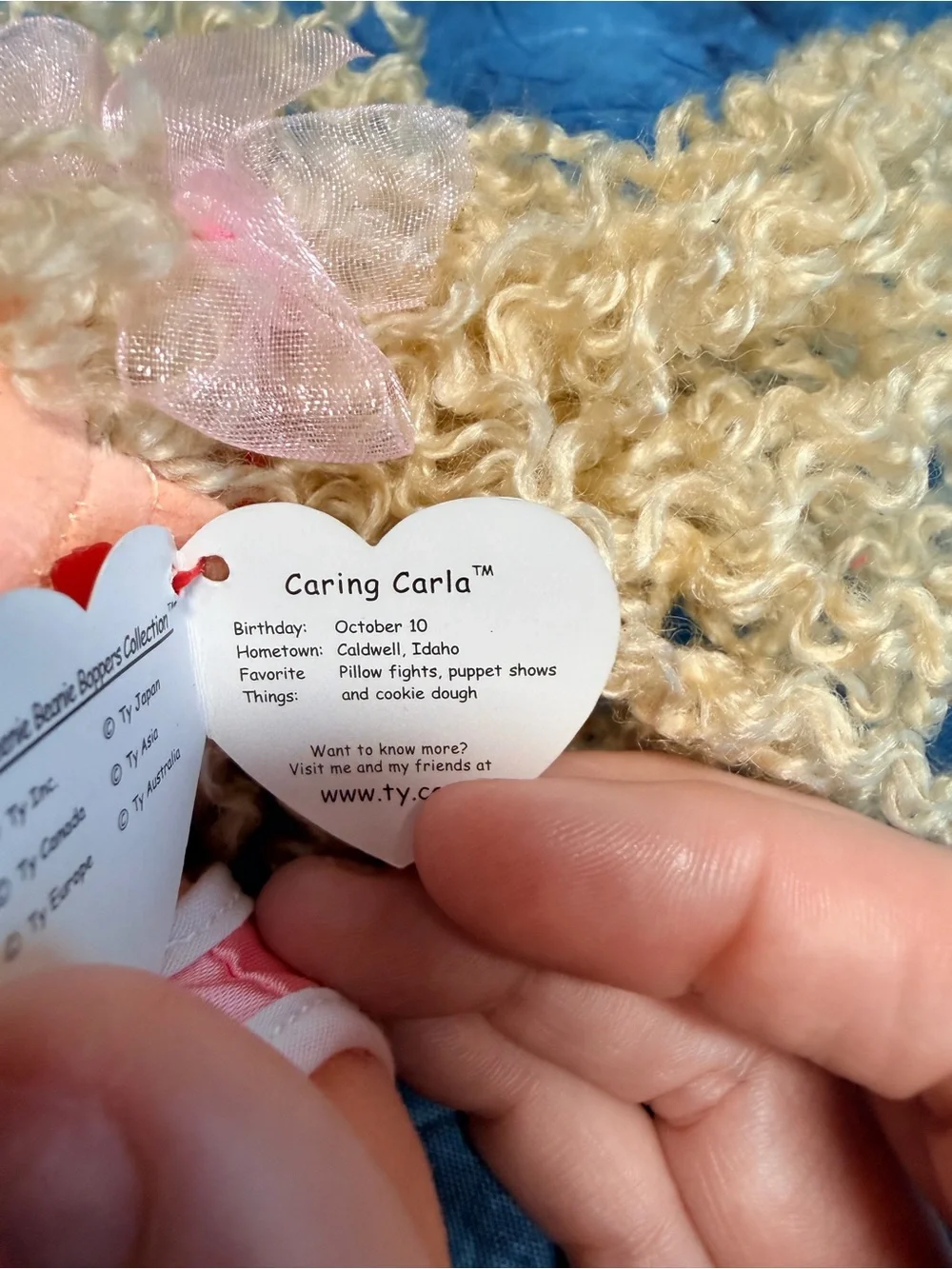 Teenie Beanie Bopper Caring Carla NWT